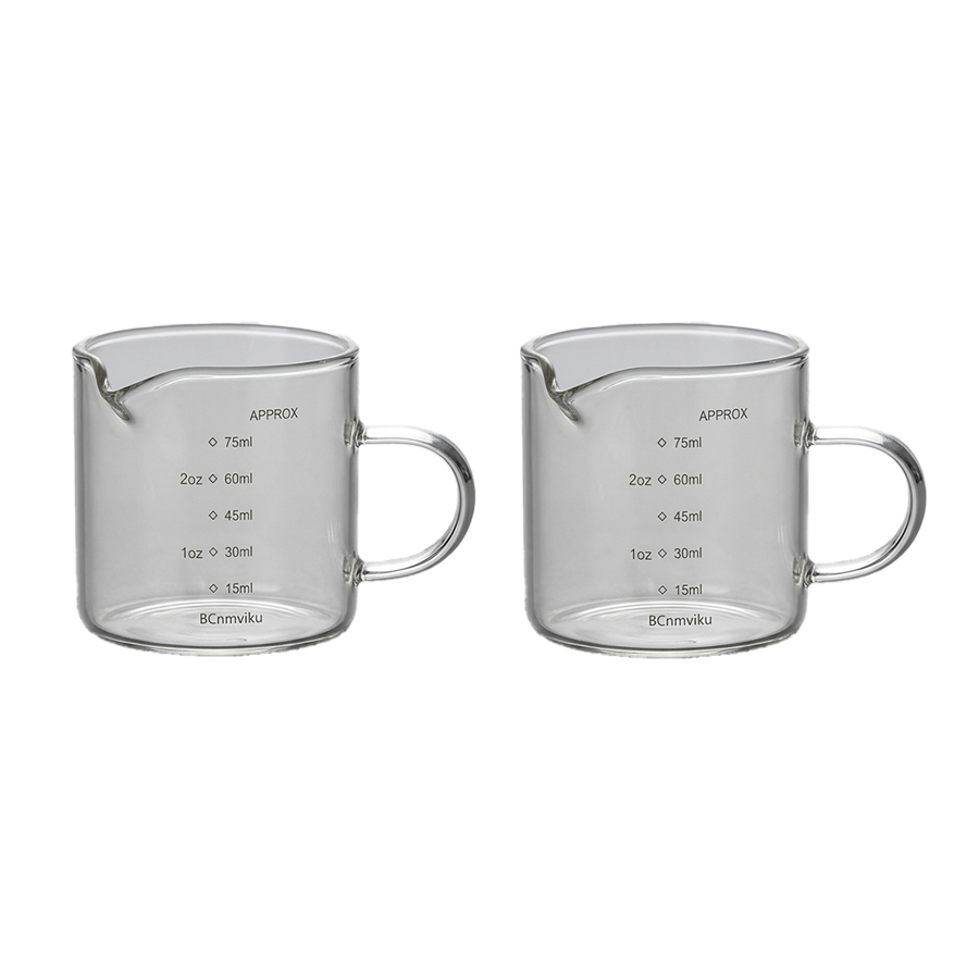 Espresso Shot Glass - Ölçülü Espresso Shot Bardağı, 75 ml