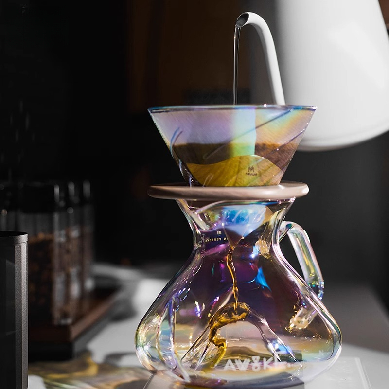 Coffee Equipment Pour Over - V60 Damlatıcı Filtre Kağıtları ile Cam